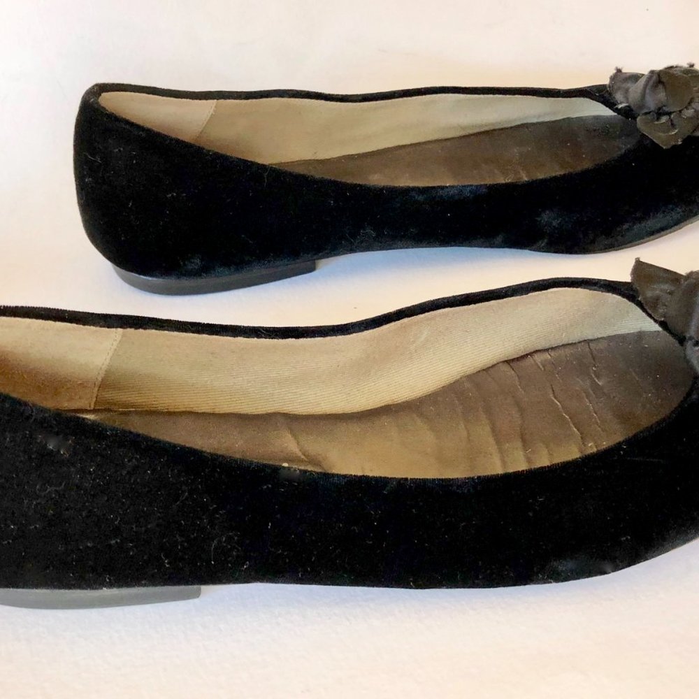 EUC FS/NY Velvet Ballet Flats Size 10 - Picture 3 of 6